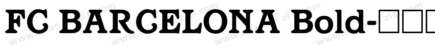 FC BARCELONA Bold字体转换
